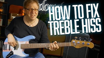 HOW TO fix HISS/TREBLE NOISE from any Bass Preamp | SADOWSKY BASS TUTORIAL