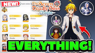 ALL 7DS: ORIGIN PLAYABLE CHARACTERS & COSMETICS! (Closed Beta)