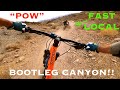 Chasing Super Fast Local down "POW"! Bootleg Canyon MTB!!