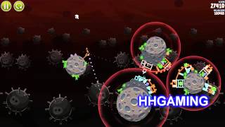 Angry Birds Space - Walkthrough 3-23 D-23 3 stars danger zone level guide how to get three star screenshot 3