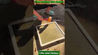 Tiles making dice design