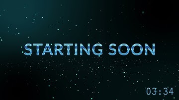 Free Starting Soon Screen for Twitch - Animated with 5 Minute Countdown Timer (TOS in description)