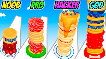 Pancake Run - NOOB vs PRO vs HACKER vs GOD