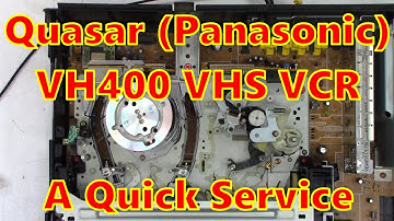 Quasar VH400 VHS VCR that was rode hard and put away wet too many times.