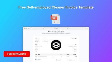 Creating Professional Self-employed Cleaner Invoice Template | Invoice Maker Tutorial