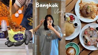 [Bangkok vlog 🇹🇭] what to eat at jodd fairs, cafe hopping, mango desserts! EP.1