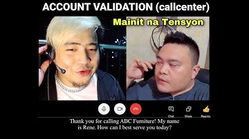 Actual Account Validation Video Call (Callcenter Mock call Simulation for beginners)