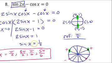 Day 10 HW (6 to 10) Solving Trig Equations Using Double Angle Identities