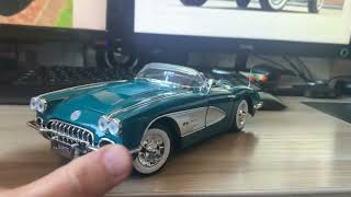 картинка: Обзор модели Chevrolet Corvette 1958 в масштабе 1:18 от Motormax