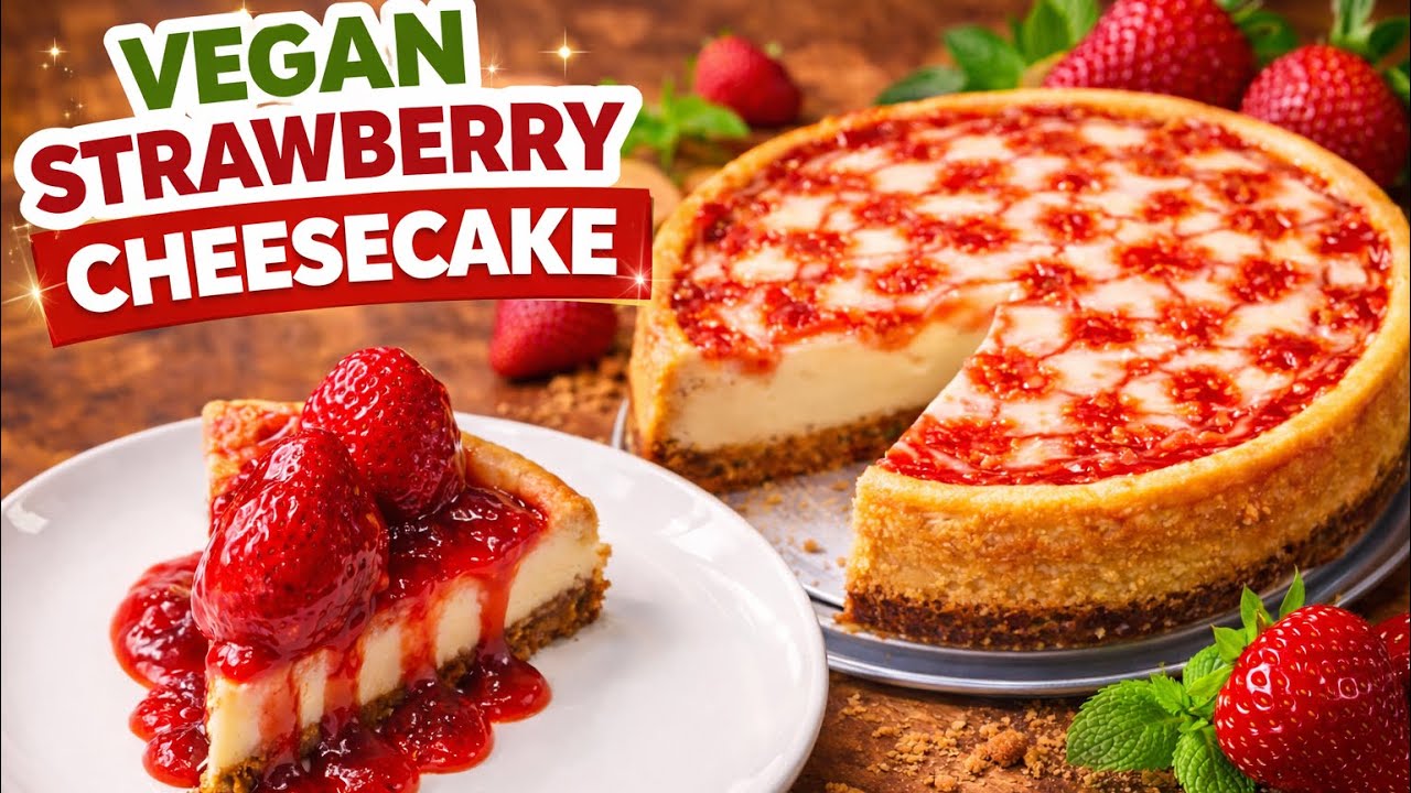 The Vegan Strawberry Cheesecake Everyone Loves