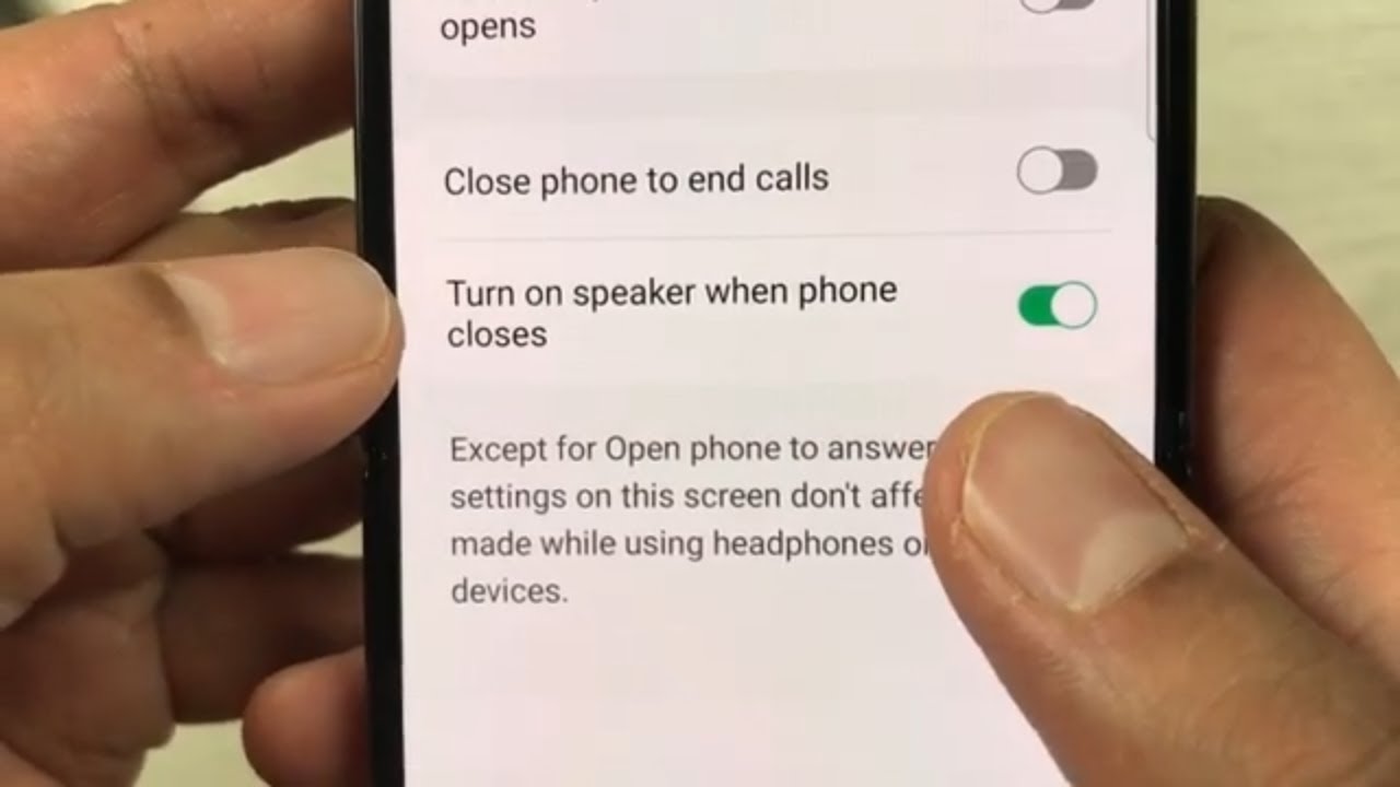 Samsung Galaxy Z Flip 4 : How to Automatically Turn on Speaker After ...