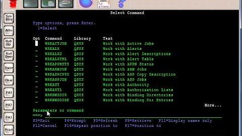 AS400 Tutorials - Command Line