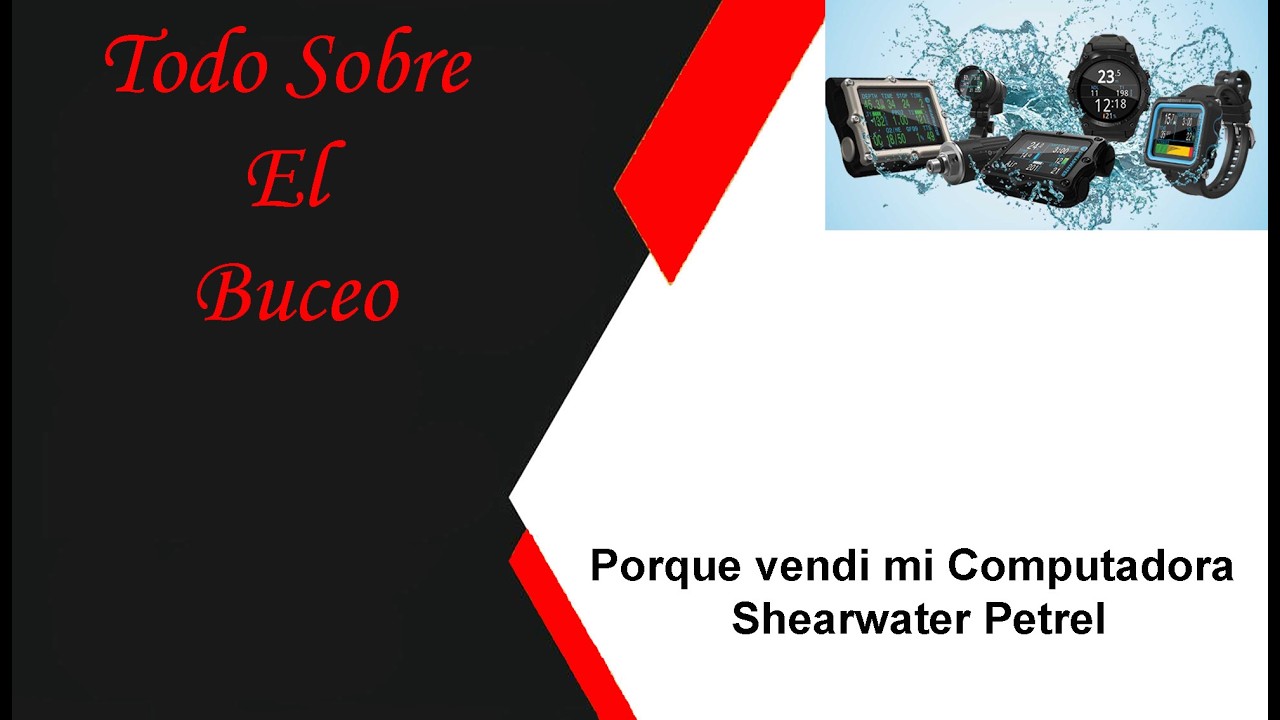 Porque Vendi mi Computadora Shearwater Petrel