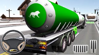 Ice Road Truck Parking Simulator #3 - Largest Fuel Truck Parking - 3D Simulator Games screenshot 4