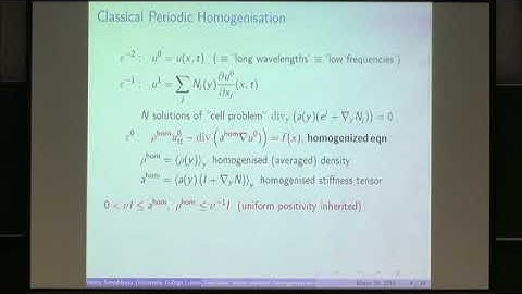 Prof. Valery Smyshlyaev | Two-scale 