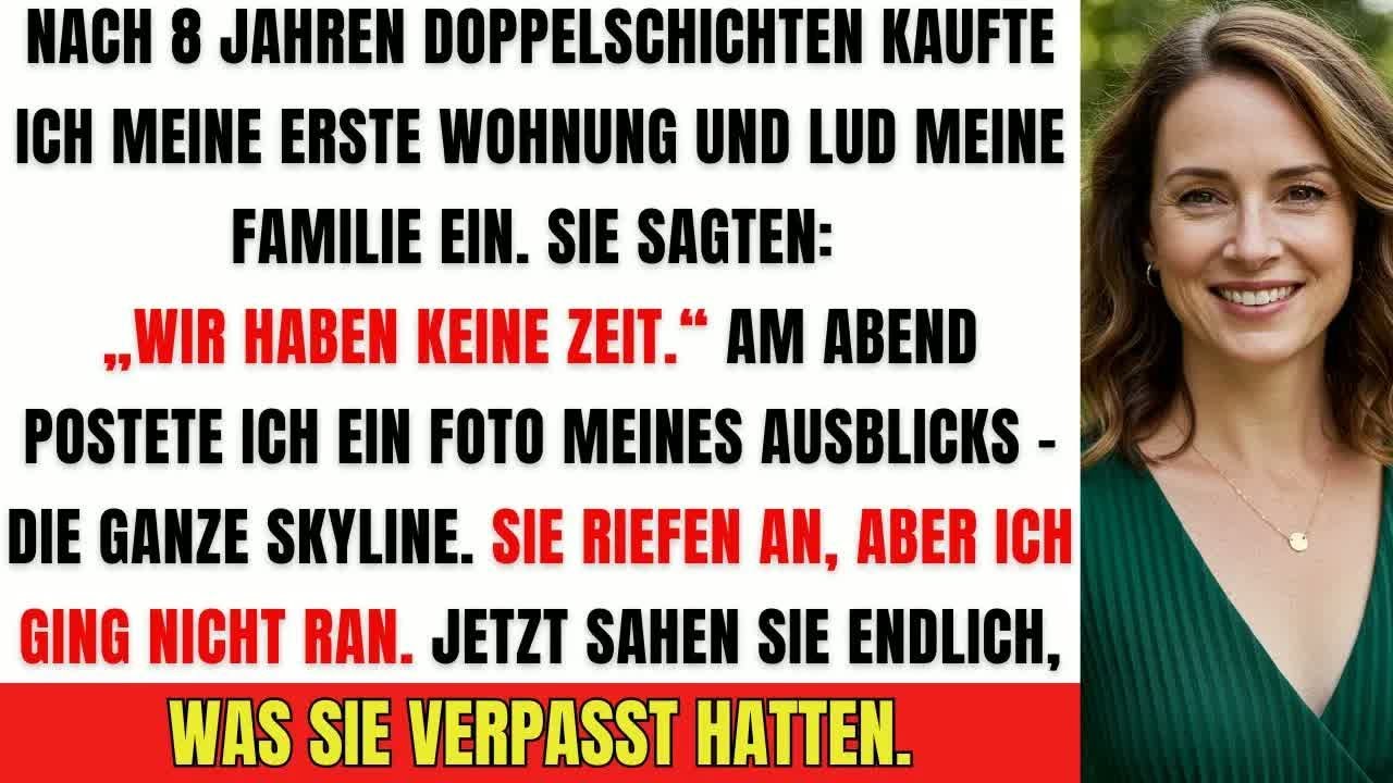 Meine Familie lehnte meinen Einzug ab – bis sie sahen, was sie verpasst hatten