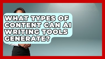 What Types of Content Can AI Writing Tools Generate? | AI SaaS Software Explained News