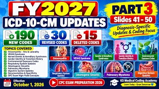 FY2027 ICD-10-CM Updates Part 3 | Slides 41–50 | Osteomyelitis, VEXAS & Respiratory