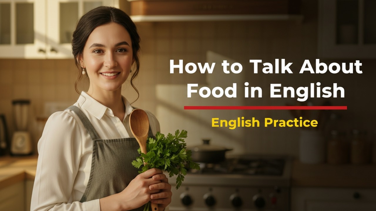Talking About Food Naturally in English | intermediate English SPEAKING