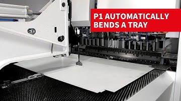 Salvagnini panel bender: P1 automatically bends a tray