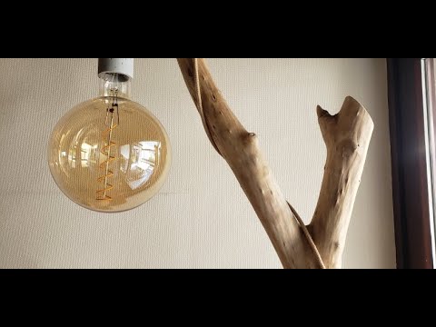 Vidéo: Lampe en bois à l'intérieur. Lampes en bois faites maison