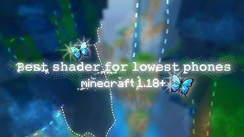 The best aesthetic shader for the lowest Devices | Minecraft pe mcpe 1.16 1.17 1.18 low phones mcbe