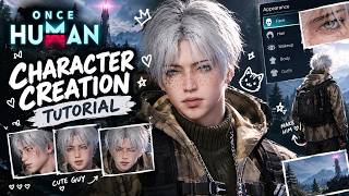 Once Human: Cute Soft Boy Character Creation Tutorial, Link & QR Code screenshot 1