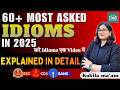 60+ Most Asked Idioms &amp; Phrases in 2025 | SSC, CDS, Bank #eduquity #mts #idioms  #sscgd #cds