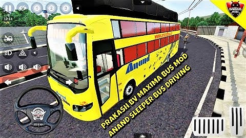 Bus Simulator Indonesia ~ Prakash Built BV Maxima Bus Mod - Anand Bus - Android Gameplay FHD #501