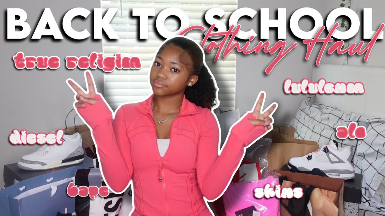 ЗАКУПКА ОДЕЖДЫ ДЛЯ ШКОЛЫ || alo, skims, true religion, bape, lululemon и т.д.