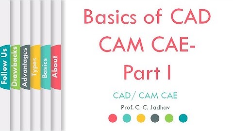 Introduction to CAD CAM | Part- I | Cad CAM CAE | ProfCCJadhav | L16 | LLAGT #LLAGT