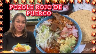 COMO HACER POZOLE ROJO DE PUERCOMUY FÁCIL Y DELICIOSOHOW TO MAKE RED PORK POZOLE‍