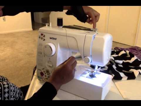 How to thread the Brother JX2517 sewing machine - YouTube