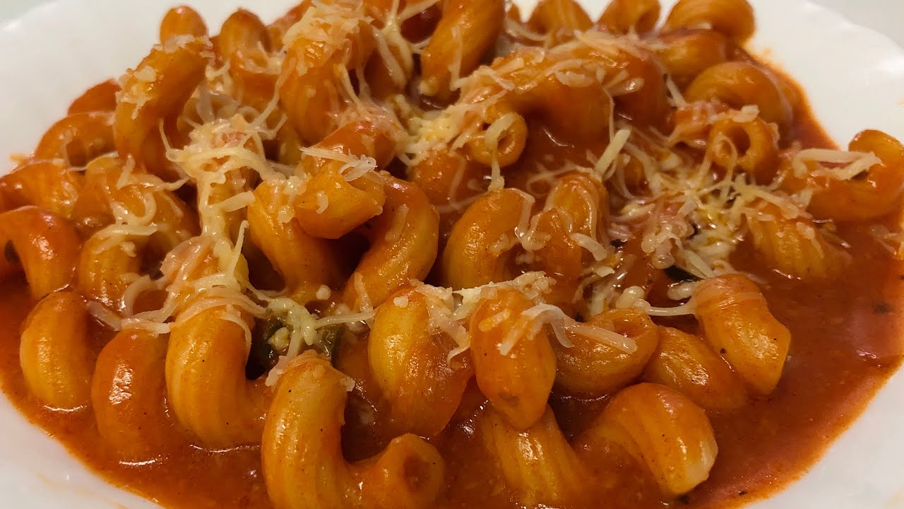 Cheesy red sauce pasta how to make cheesy red sauce pasta easy to