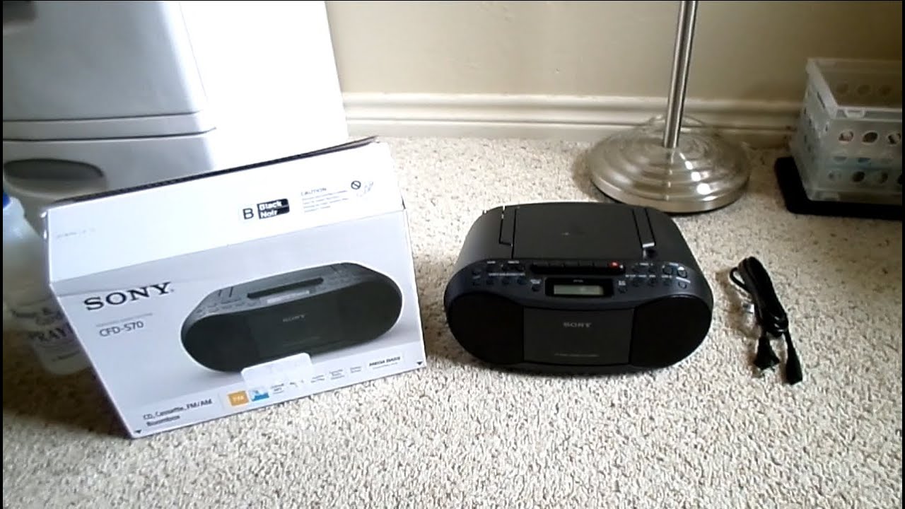 Unboxing the Sony CFD-S70 - YouTube