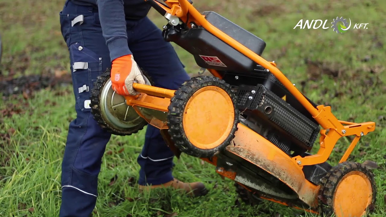 Bemutató: AS-Motor AS 53 2T ES 4WD RB ipari oldalkidobós fűnyíró