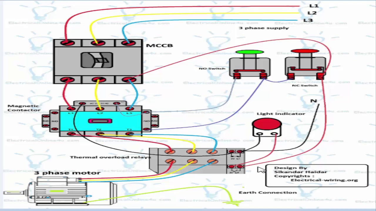 Wiring Diagram Of Dol Starter - Wiring Diagram