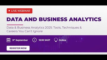 Data & Business Analytics Webinar 2025: Tools, Techniques & Careers You Can’t Ignore!