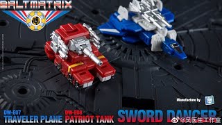 Dr. Wu Sword Dancer | DW-E07 Traveler Plane & DW-E08 Patriot Tank | Video Review