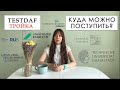 Куда поступать с тройкой за TestDAF?