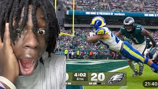 JALEN HURTS ONLY HAD 93 PASSING YARDS ?! Philadelphia Eagles Vs Los Angeles Rams REACTION !