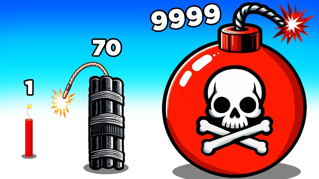 LEVEL 10,000 EXPLOSIONS! - Merge Bombs 3D Part 2