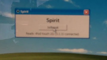 How to jailbreak ipod touch 2g 3.1.3 with SPIRIT