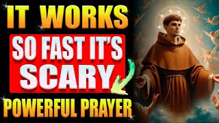 POWERFUL PRAYER TO RECEIVE A MIRACLE IN A FEW DAYS  SAINT ANTHONY