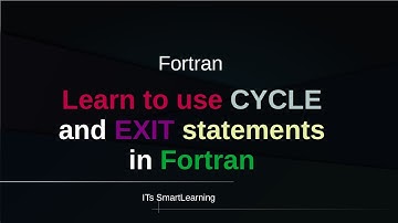 cycle and exit statements in fortran
