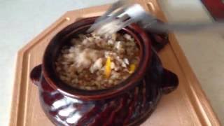 видео Приготовление гречки с курицей в духовке рецепт