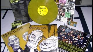 Abscess - Burn, Die And Fuckin&#39; Fry (Seminal Vampires And Maggot Men Deluxe 12-Inch Gatefold Record)