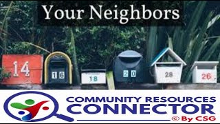 Community Resource Connector (Mom, Pop & Your Neighbors) Profile
