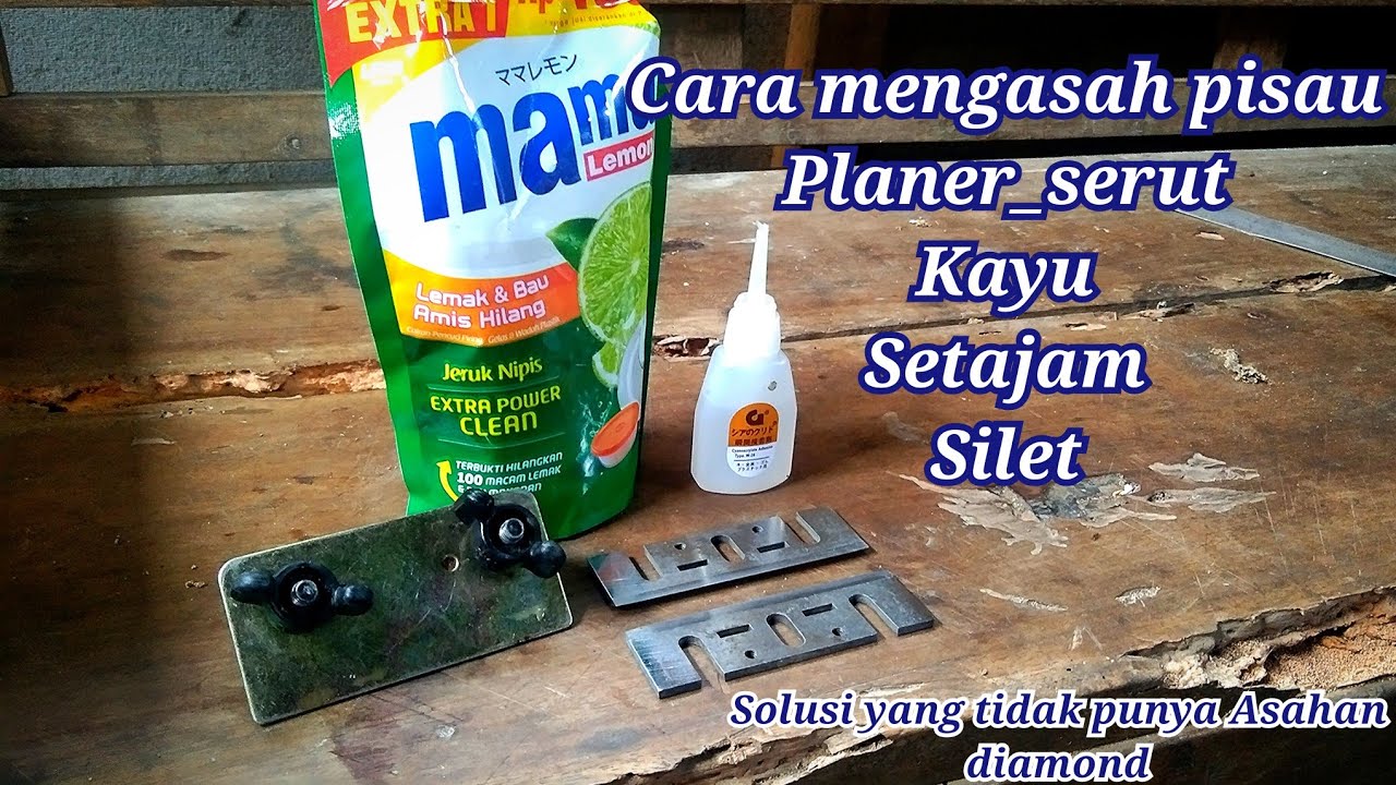 banyak yang tidak percaya...?cara mengasah pisau dan setting mata planer