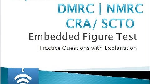 DMRC Psycho Test | Embedded Figure Test | NMRC | LMRC |